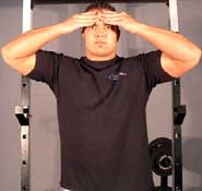 Упражнения для мышц шеи Изометрическая тренировка шеи фото1